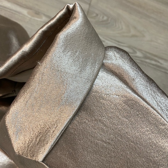 L'AGENCE Chamberlain Blazer in Platinum Silver Satin Size 8 - Picture 14 of 17